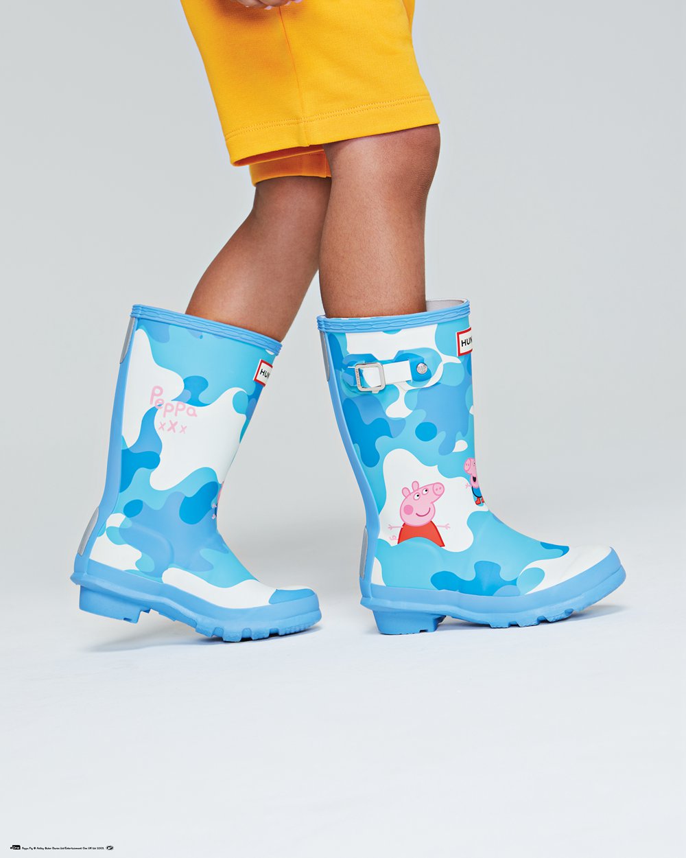 Hunter Original Little Peppa Pig Rain Boots - Cheap Online Kids Blue - ULQJIA724